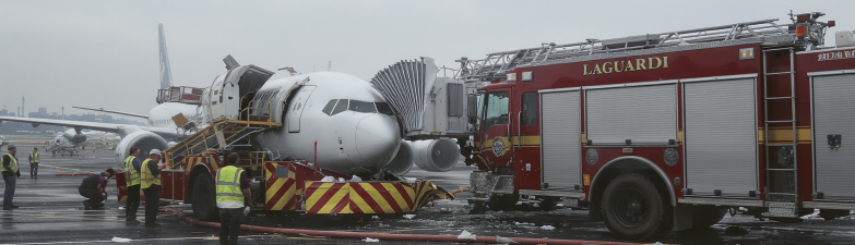 Fermeture de l’a&eacute;roport LaGuardia &agrave; New York apr&egrave;s une collision fatale entre un avion et un v&eacute;hicule d’urgence sur la piste