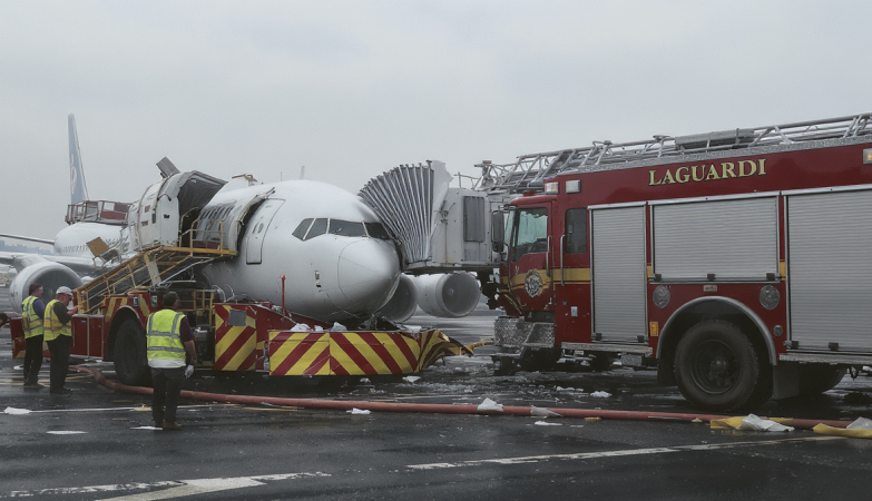 Fermeture de l’a&eacute;roport LaGuardia &agrave; New York apr&egrave;s une collision fatale entre un avion et un v&eacute;hicule d’urgence sur la piste