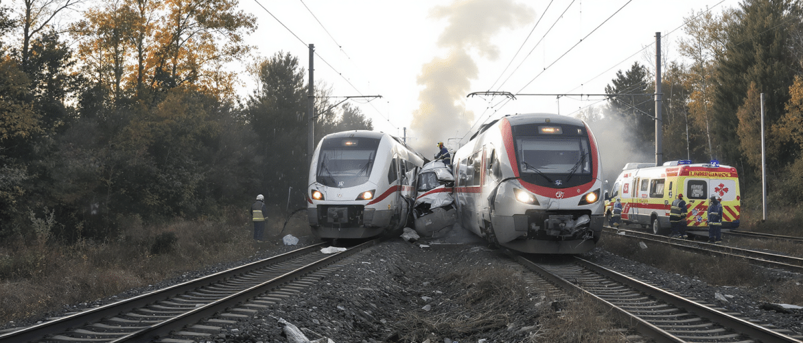 Collision ferroviaire au Danemark : au moins 17 personnes blessées dans un grave accident de trains