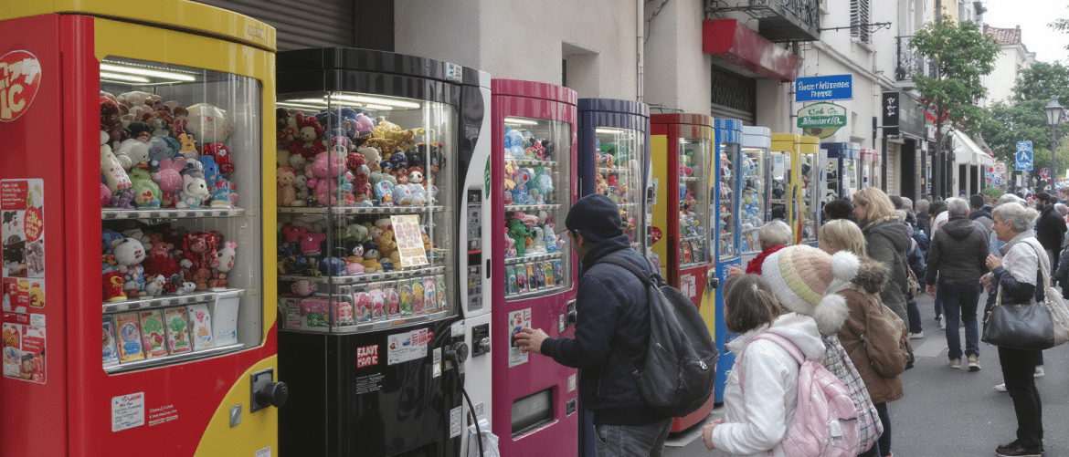 Le phénomène japonais des Gashapon s’installe en France avec 150 distributeurs de capsules de jouets