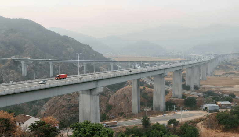 Dans le Guizhou, l&rsquo;essor des ponts et autoroutes, pilier du d&eacute;veloppement chinois, confront&eacute; &agrave; la crise de la dette