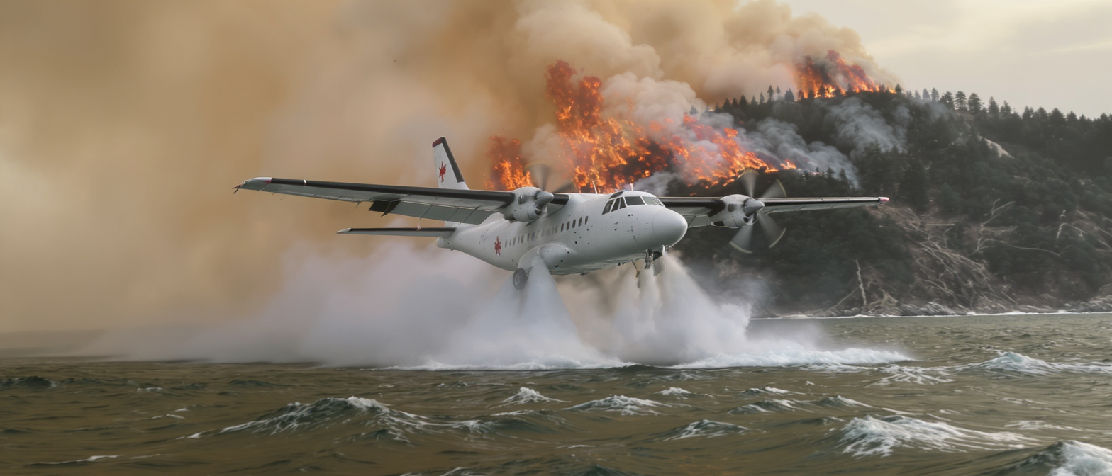 Incendies : entre la puissance des flammes, la multitude des foyers et les d&eacute;fis techniques des Canadair