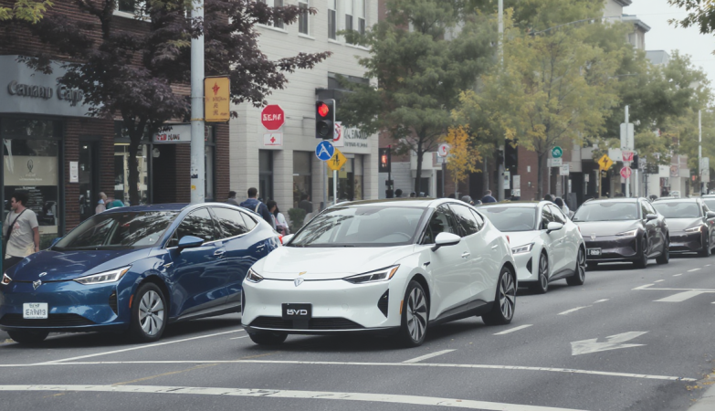 L&rsquo;essor des voitures &eacute;lectriques chinoises bouleverse le paysage automobile canadien
